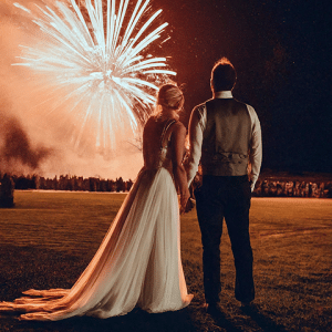 Wedding displays by Fantastic Fireworks